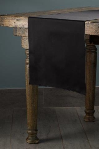Matte Lamour Black table runner